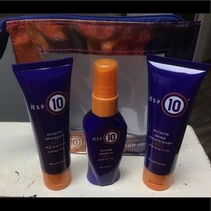 It's a 10 plus keratin Travel Trio NWT